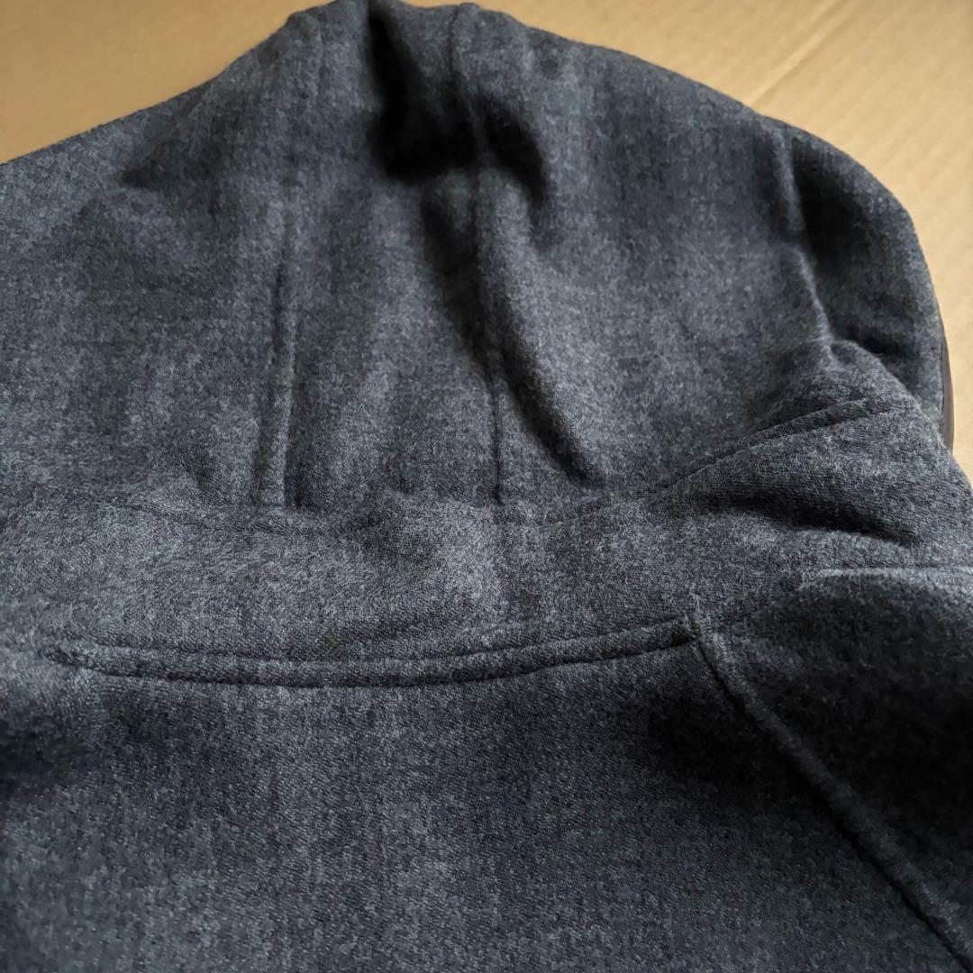 専用出品SCAPA 九分袖グレーウールコートと白タートルニット