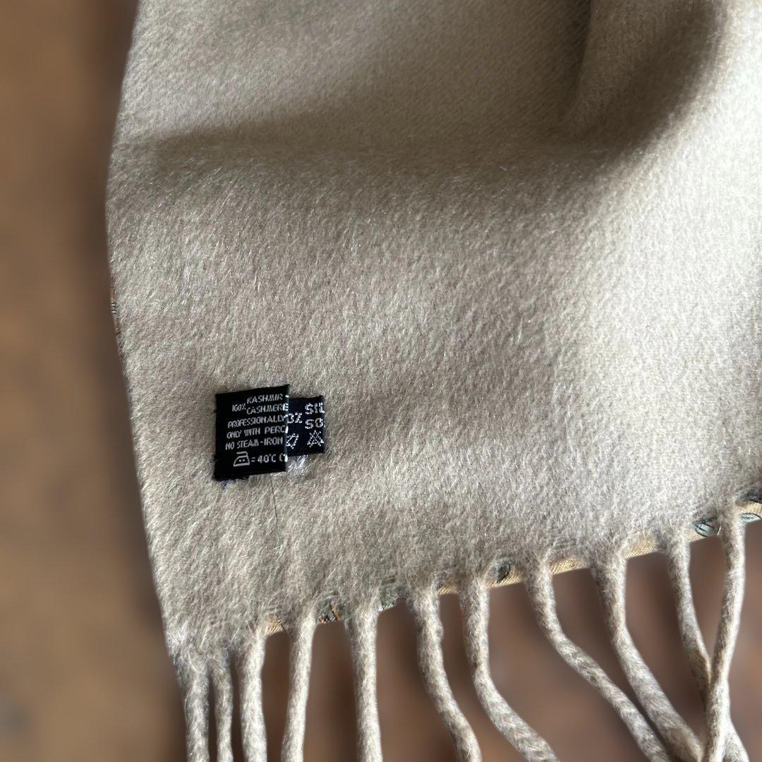 美品）フェラガモ カシミア100%×シルク100% リバーシブル イタリア製