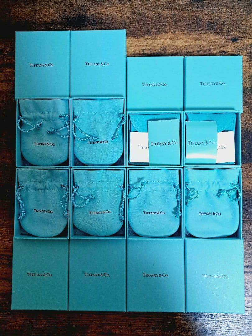 ティファニー 空箱② 巾着 保存袋 8セット カード