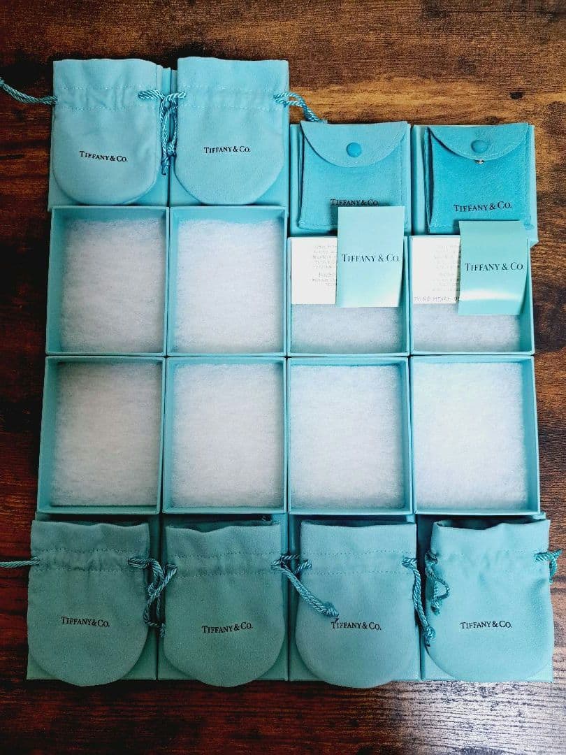 ティファニー 空箱② 巾着 保存袋 8セット カード