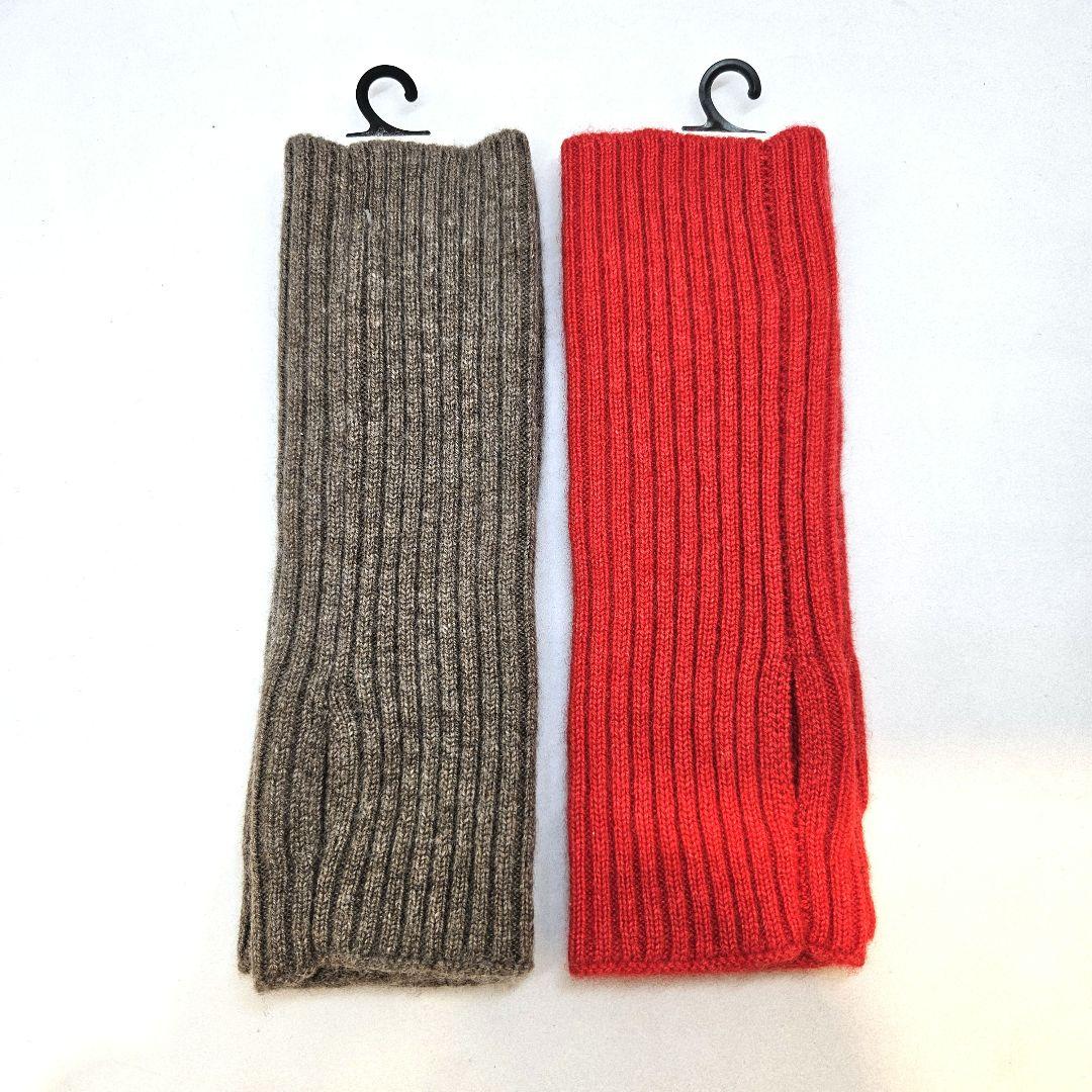 新品 ユニクロ アニヤ・ハインドマーチ カシミヤ アームウォーマー 2点セット