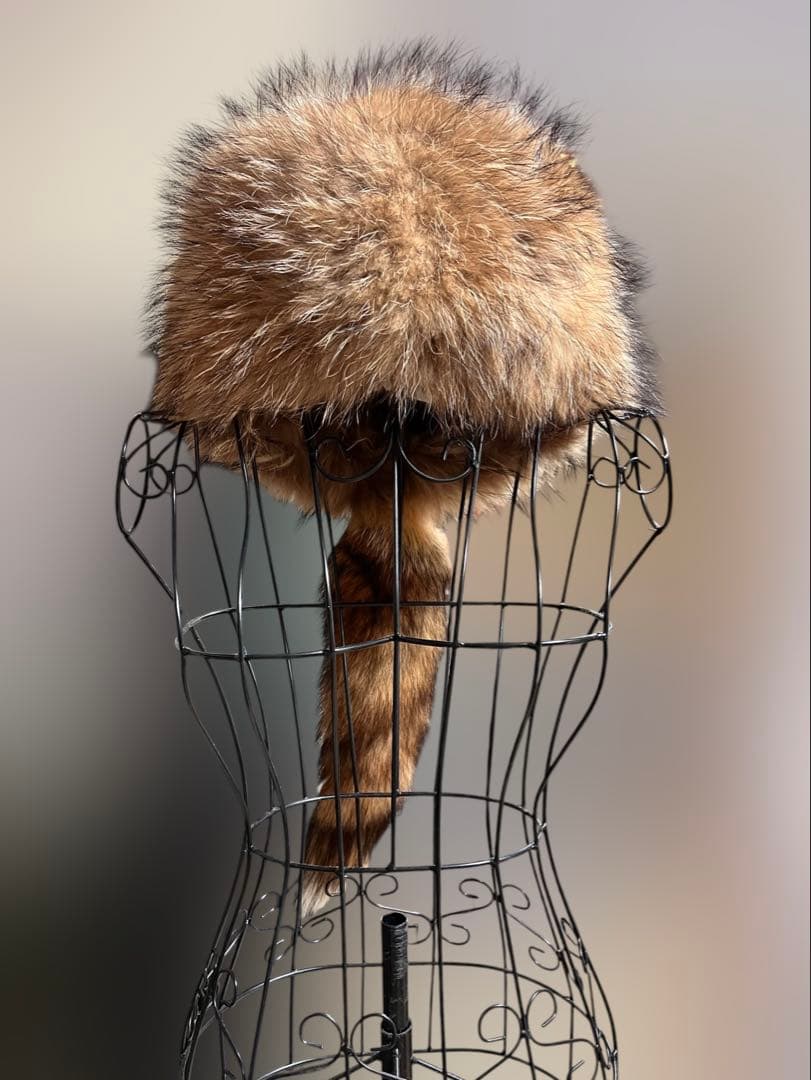 リアルファー ロシア帽子 ふわふわ 毛皮 ラクーン