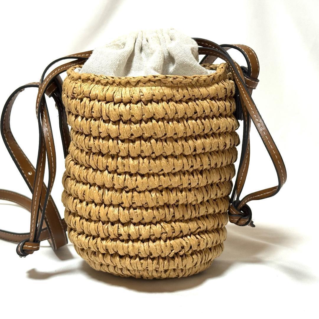 ロエベ ショルダーバッグ ストローバッグ レディース カゴバッグ ラフィア