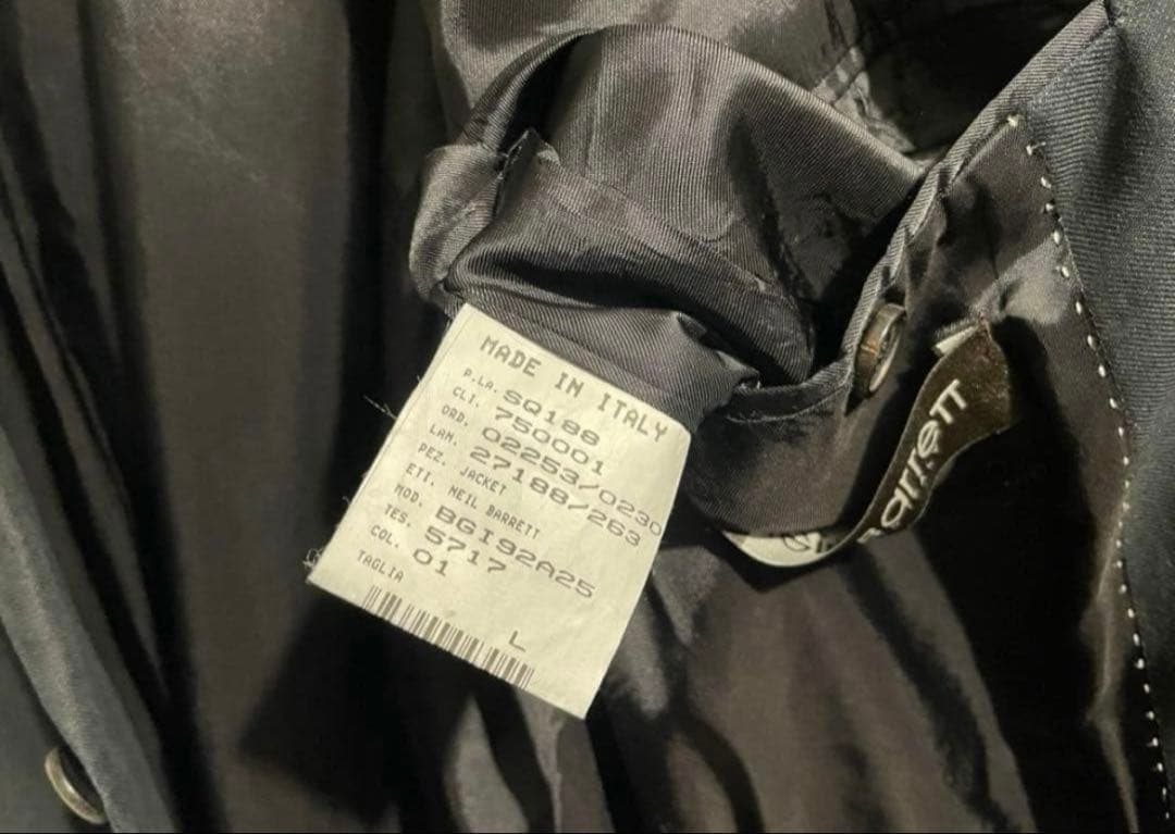 【年末特価】neil barrett リネンコットン テーラードジャケット