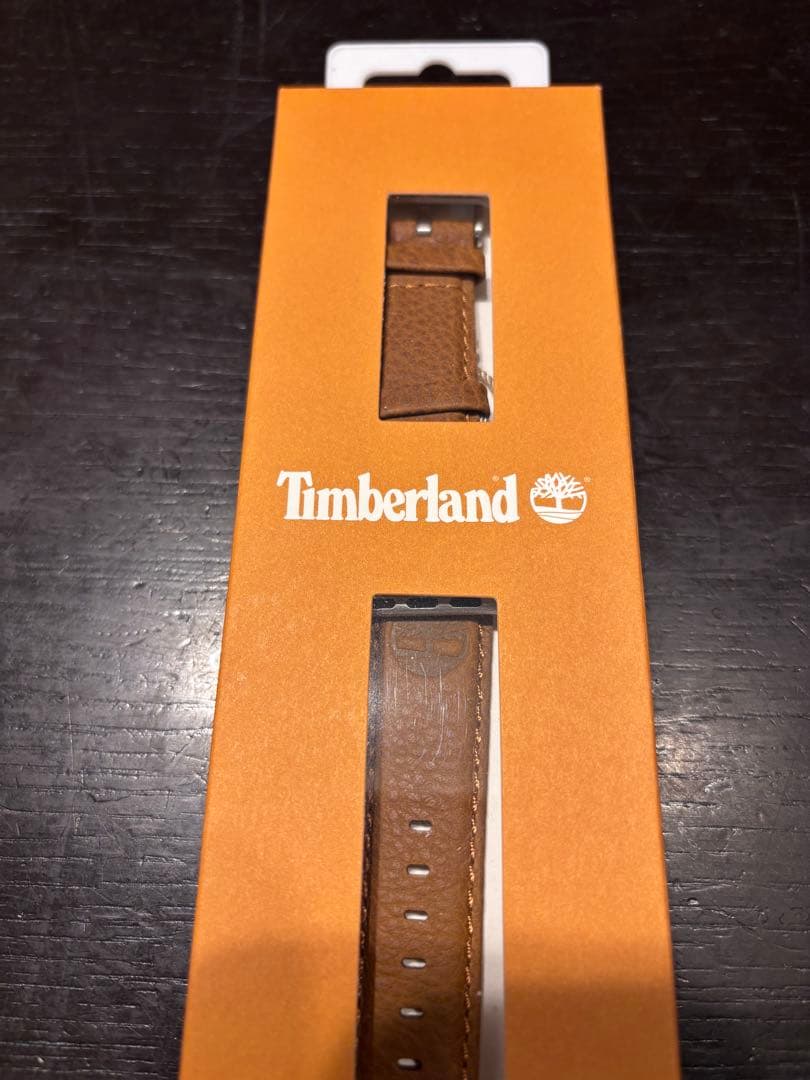 Timberland ブラウンレザーベルト Apple Watch バンド