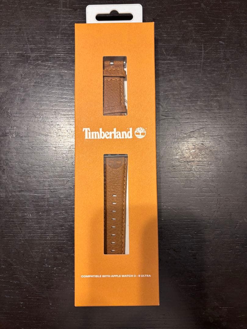 Timberland ブラウンレザーベルト Apple Watch バンド