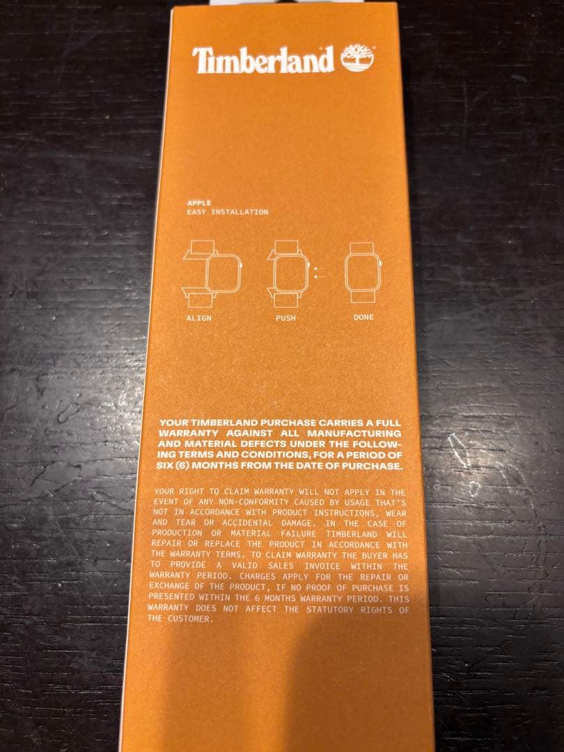 Timberland ブラウンレザーベルト Apple Watch バンド