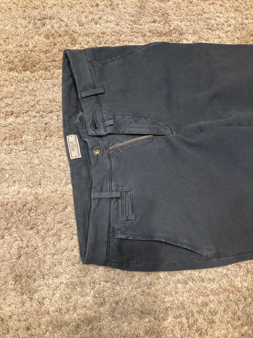 BRIGLIA 1949 上質　ストレッチ スリム チノパン 紺45