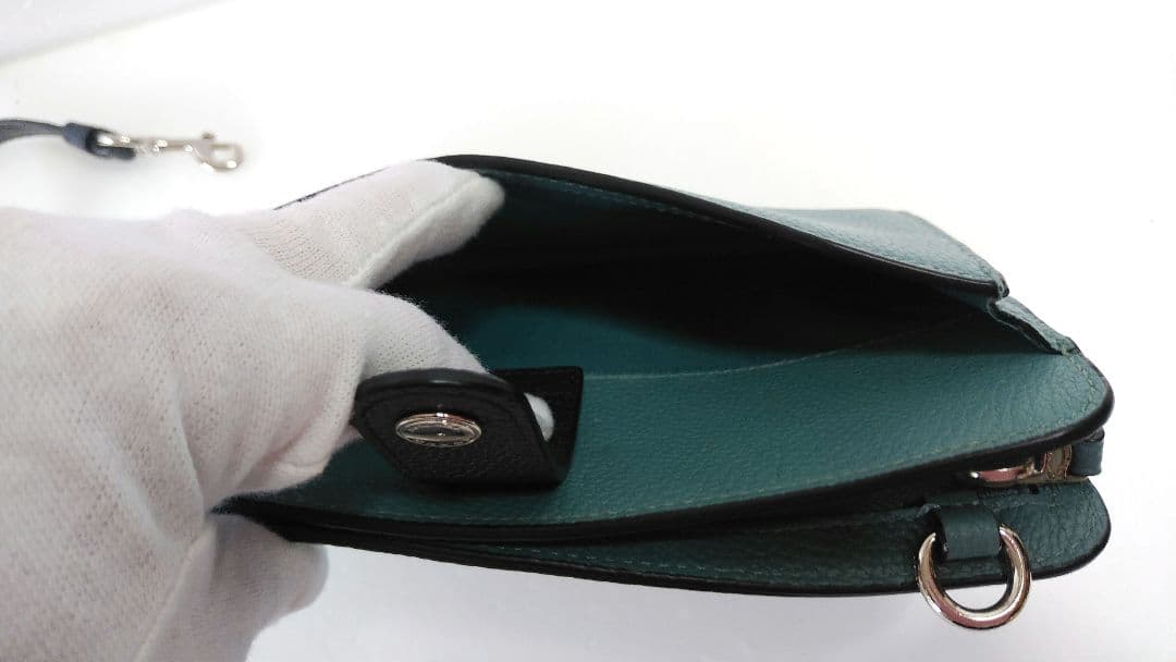 いの☆コーチ☆お財布ショルダー バッグ ミニショルダー☆ポーチ付き☆革