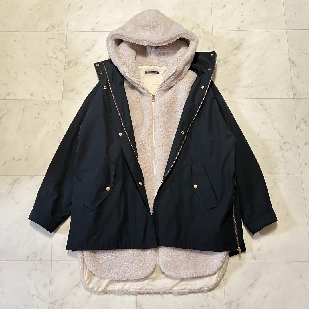 美品バンヤードストーム 4WAY ライナーフーディージャケット 黒L