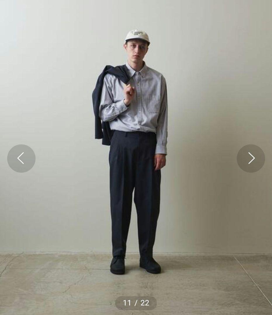 極美品★スティーブンアラン　2プリーツ テーパード パンツ　1.9万　ウール　S