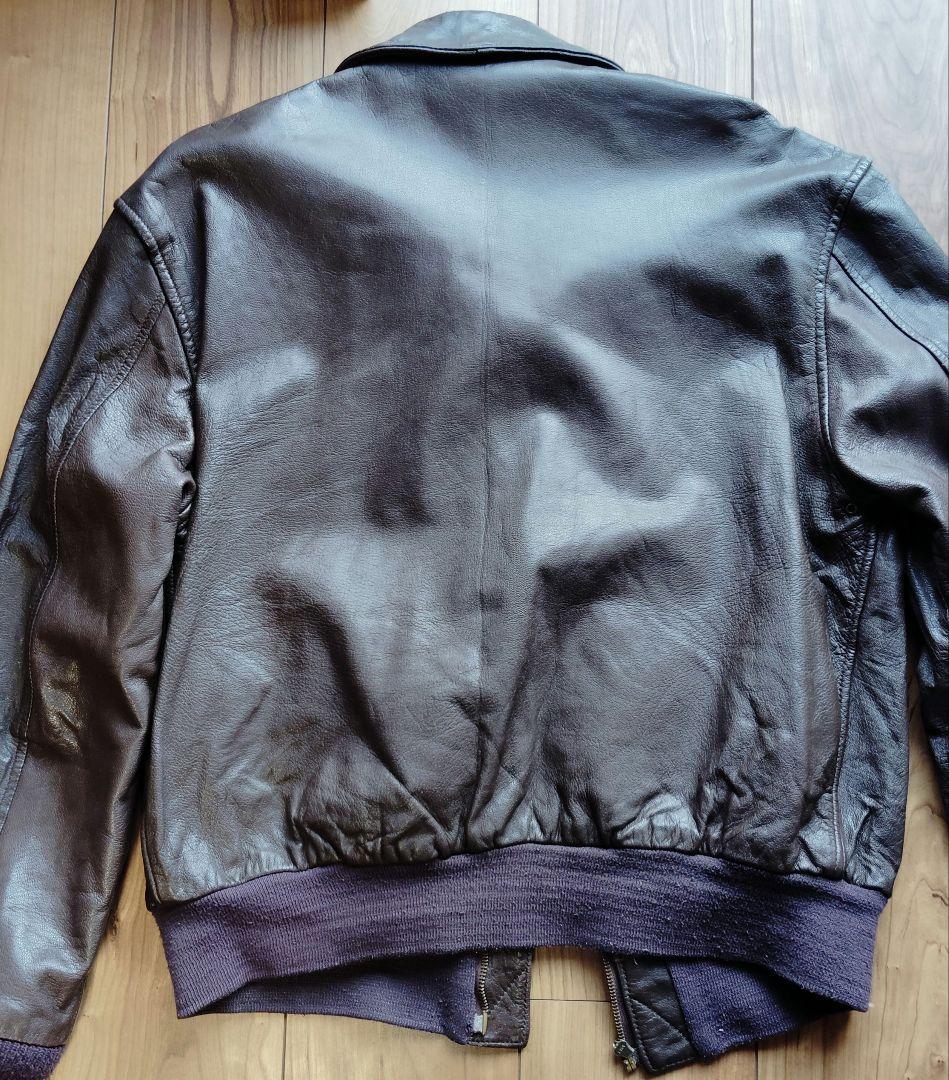 この状態COOPER A2 レザージャケット 40R ダークブラウン格安です