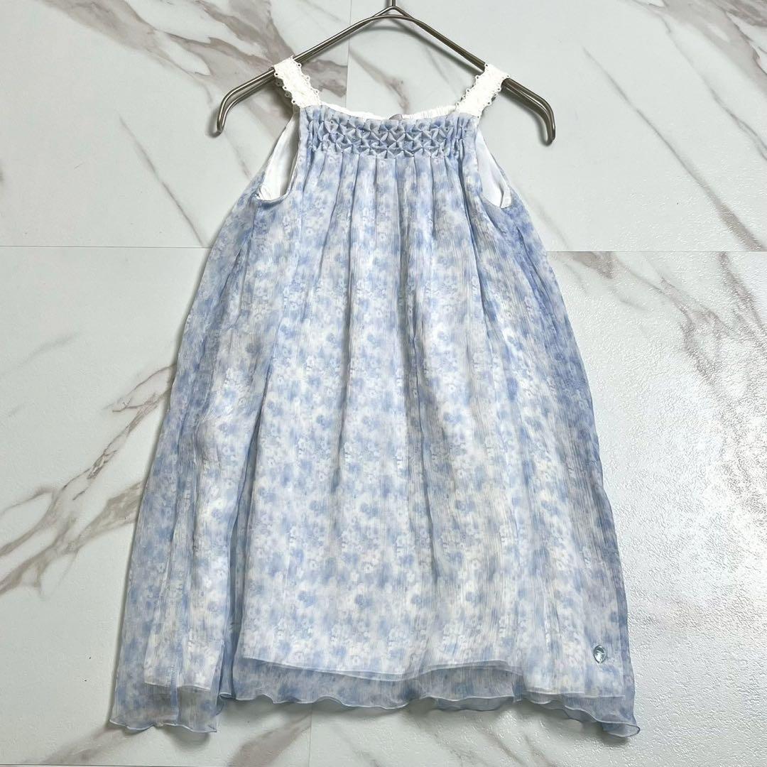 babyDior ディオール　シルクシフォンサマードレス　ワンピース　サイズ6