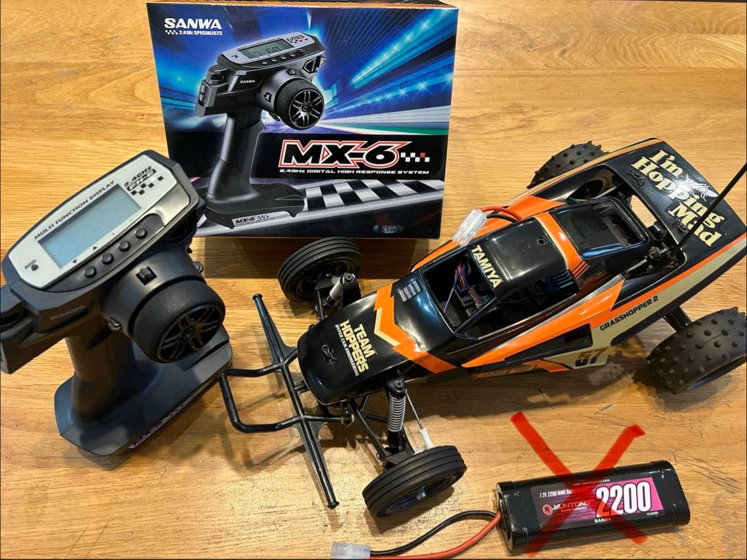 タミヤ　ラジコン　グラスホッパー　SANWA MX-6 セット