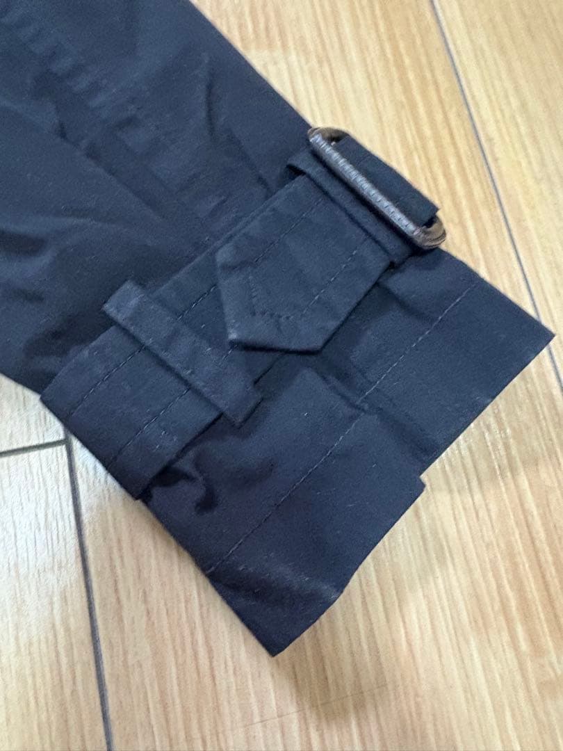 AIGLE エーグル GORETEX ファー付きトレンチコート黒 レディース　S