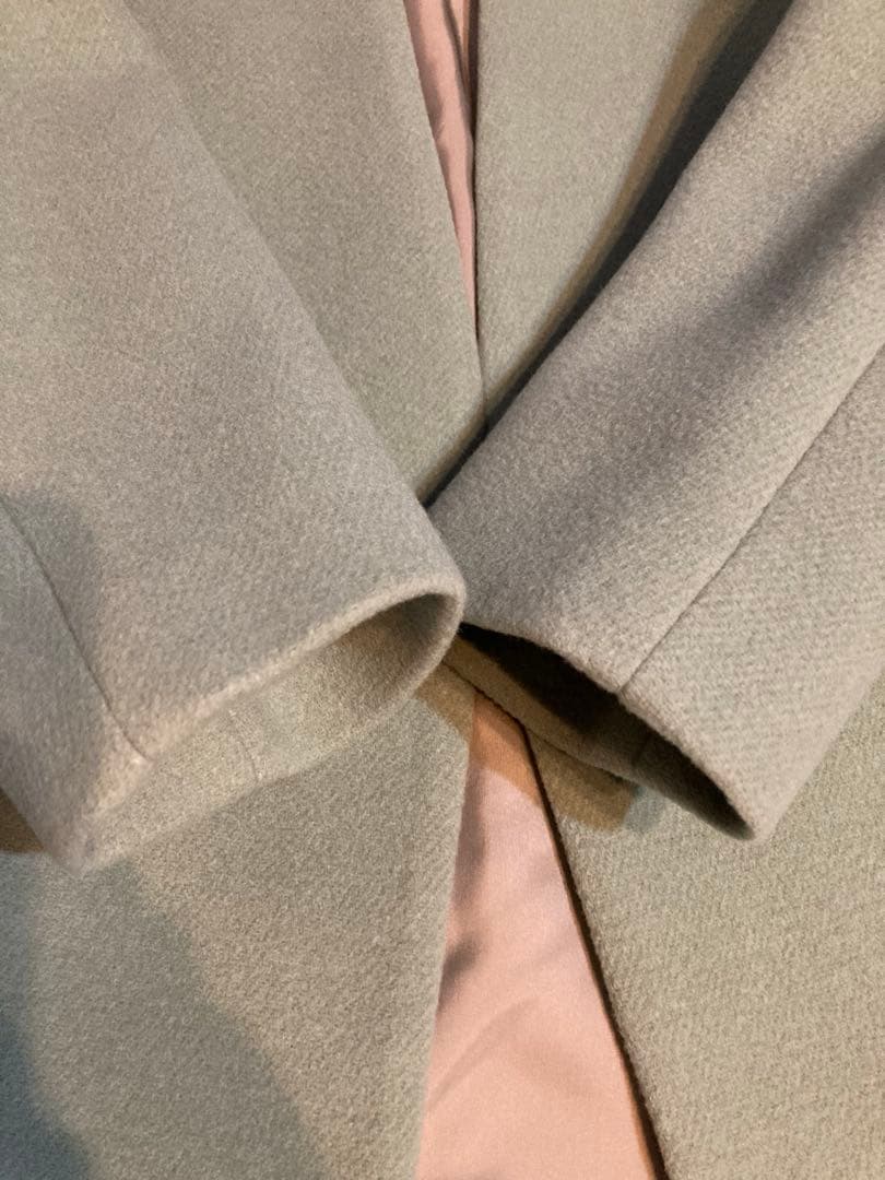 【新品タグ付】 UNITED TOKYO カシミヤ混　ノーカラー コート　日本製