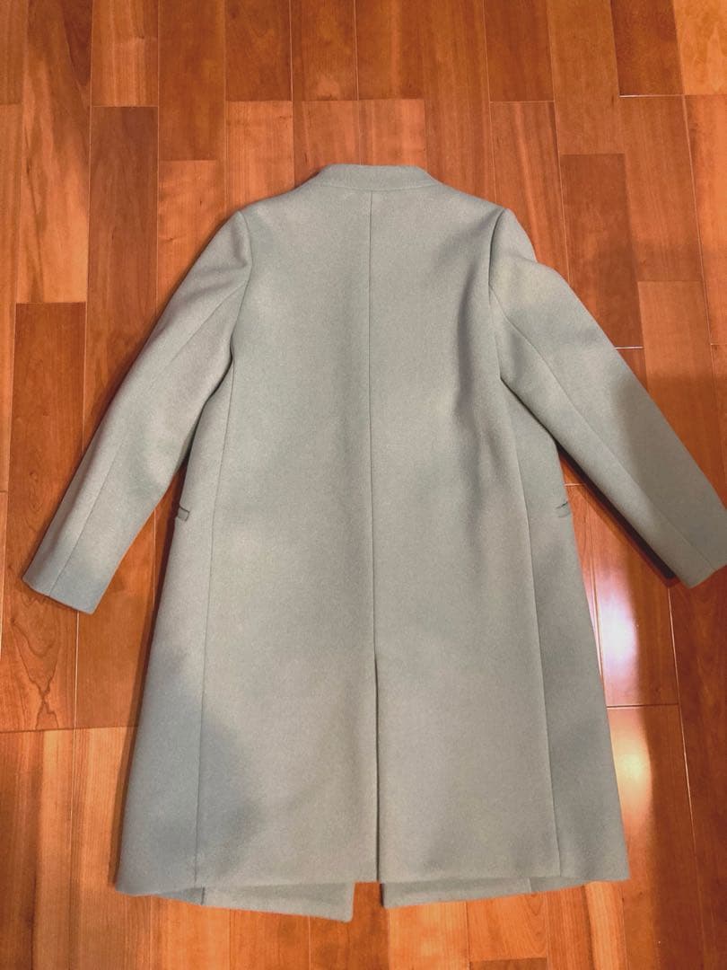 【新品タグ付】 UNITED TOKYO カシミヤ混　ノーカラー コート　日本製