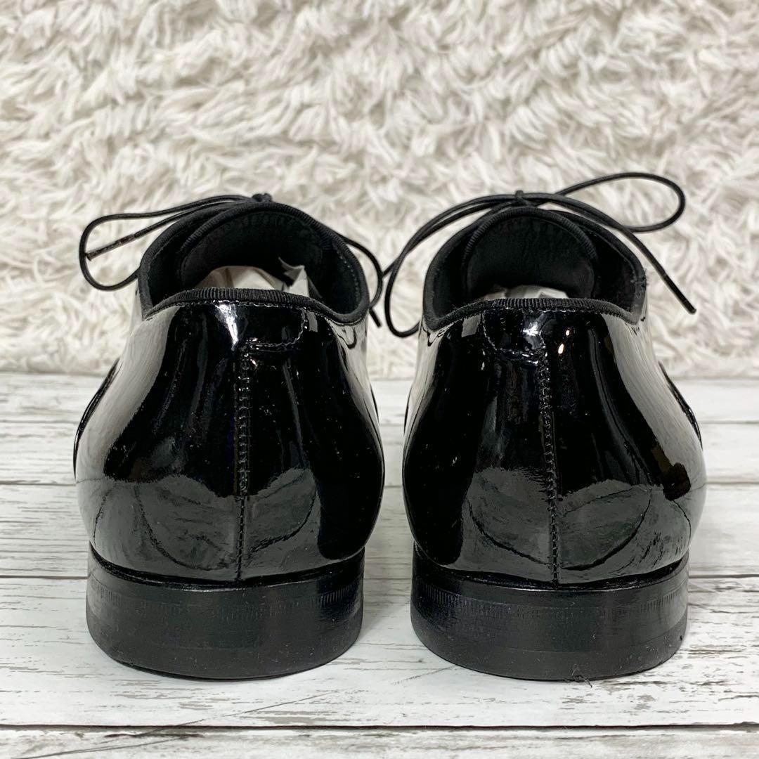 【美品】 HUGO BOSS ビジネスシューズ ドレスシューズ エナメル 黒