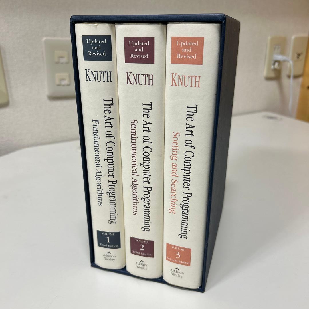 ドナルド・E・クヌース コンピュータプログラミング 1-3巻 英語　美品