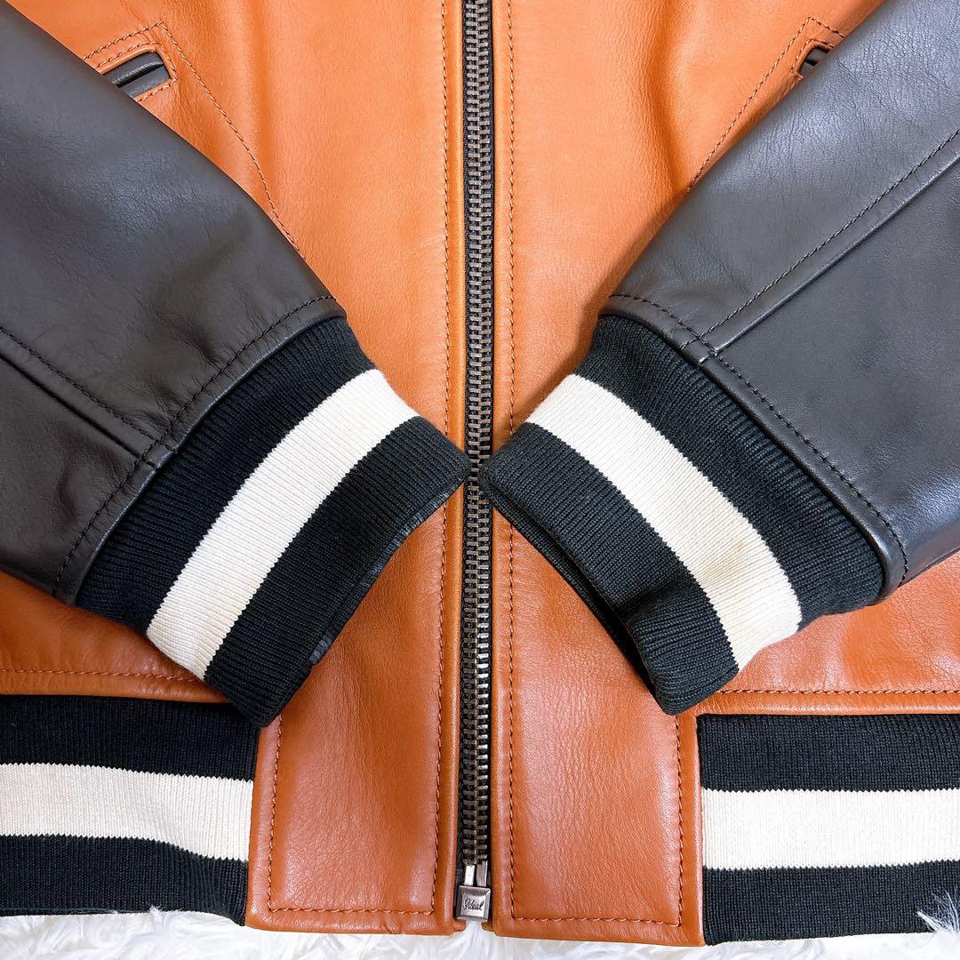 【希少】COACH レザージャケット スタジャン オールレザー 黒タグ M