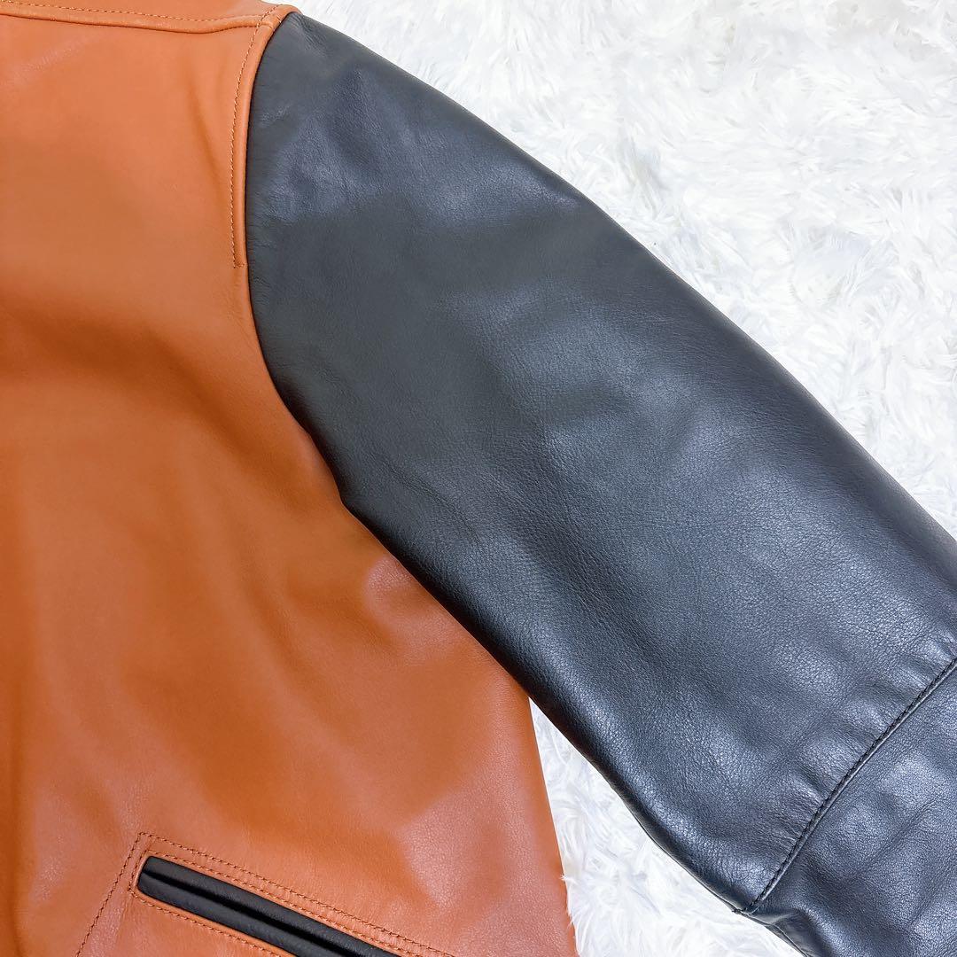 【希少】COACH レザージャケット スタジャン オールレザー 黒タグ M