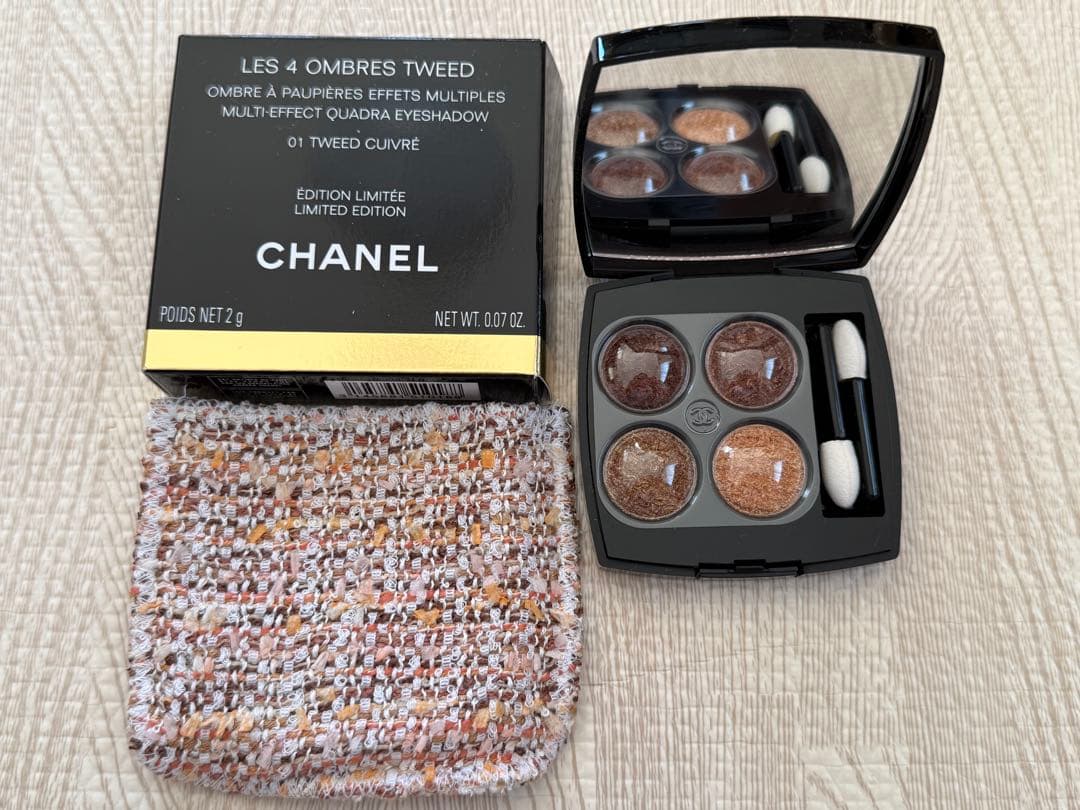 シャネル レ キャトル オンブル ツイード01ツイード キュイヴレ