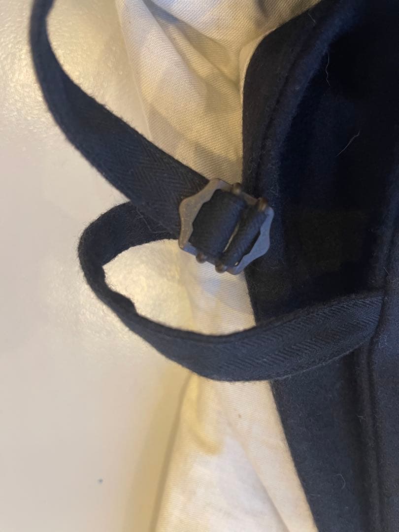 GASA紺メルトンピエロカラーエプロンワンピース