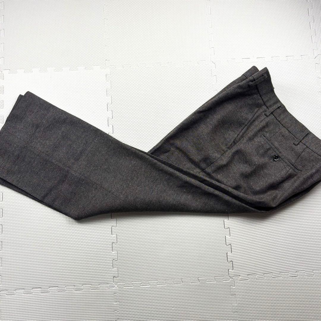 美品　スリーピース　ミックスツイード　ミリオンテックス　スーツ　グレー　AB4