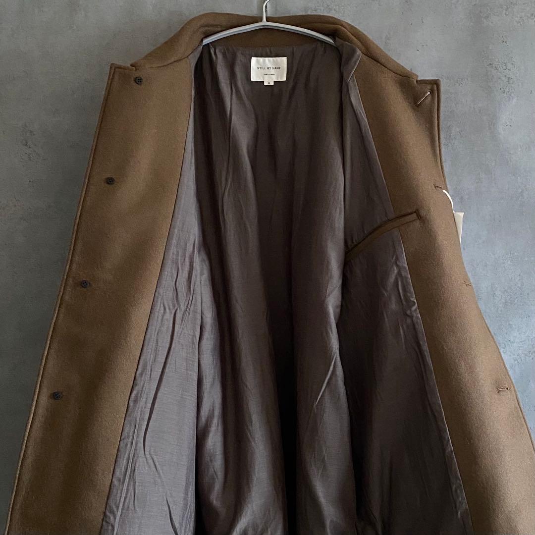 スティルバイハンド STILL BY HAND メルトンステンカラーハーフコート