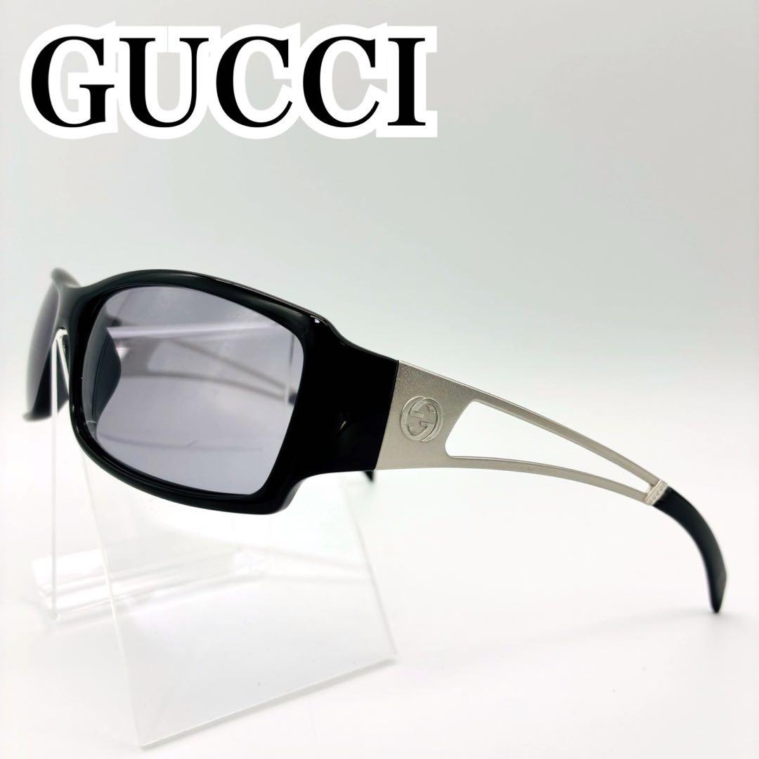 GUCCI グッチ インターロッキング サングラス ブラック シルバー GG