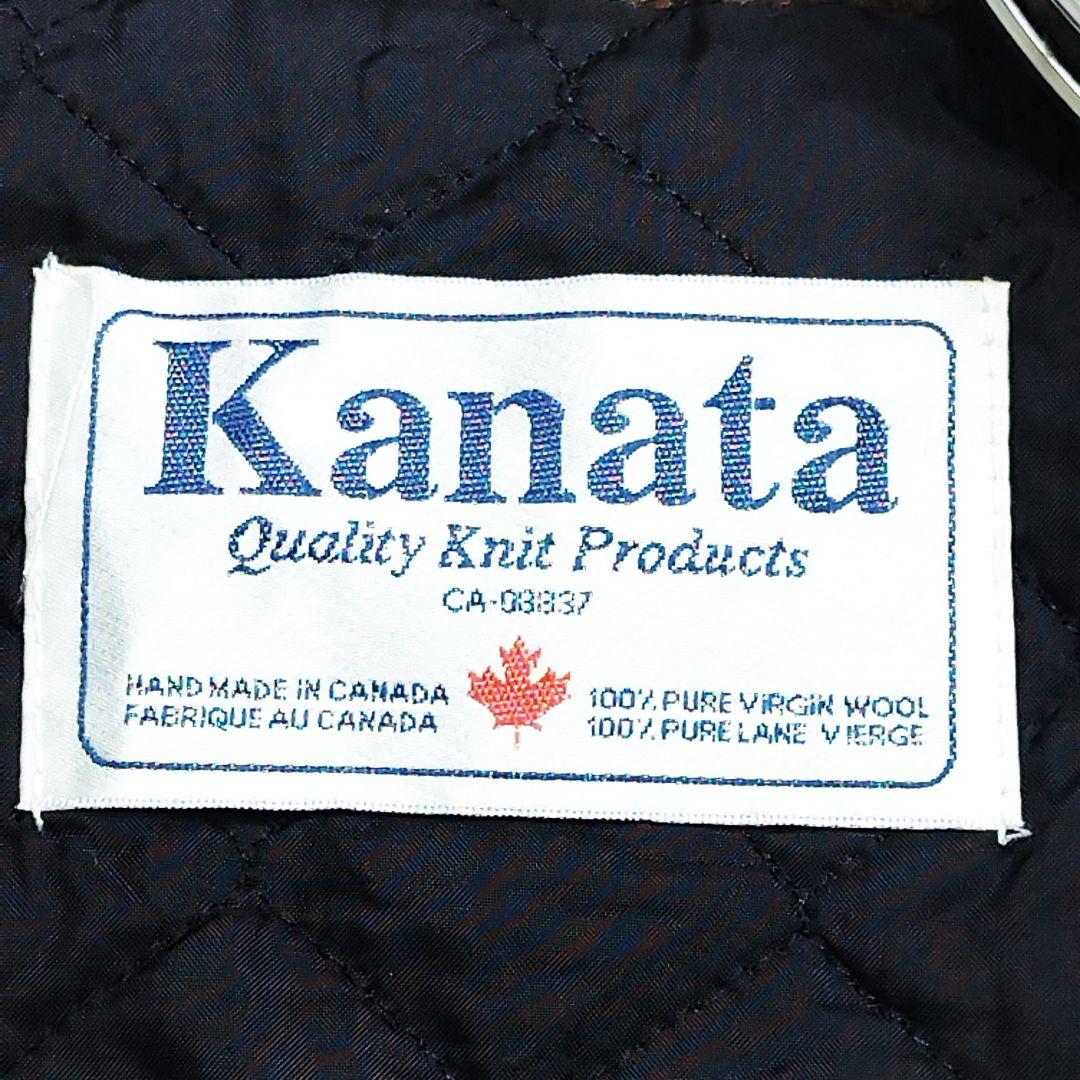 Kanata カナタ カウチンニット ベスト オルテガ柄 イーグル柄 ブラウン