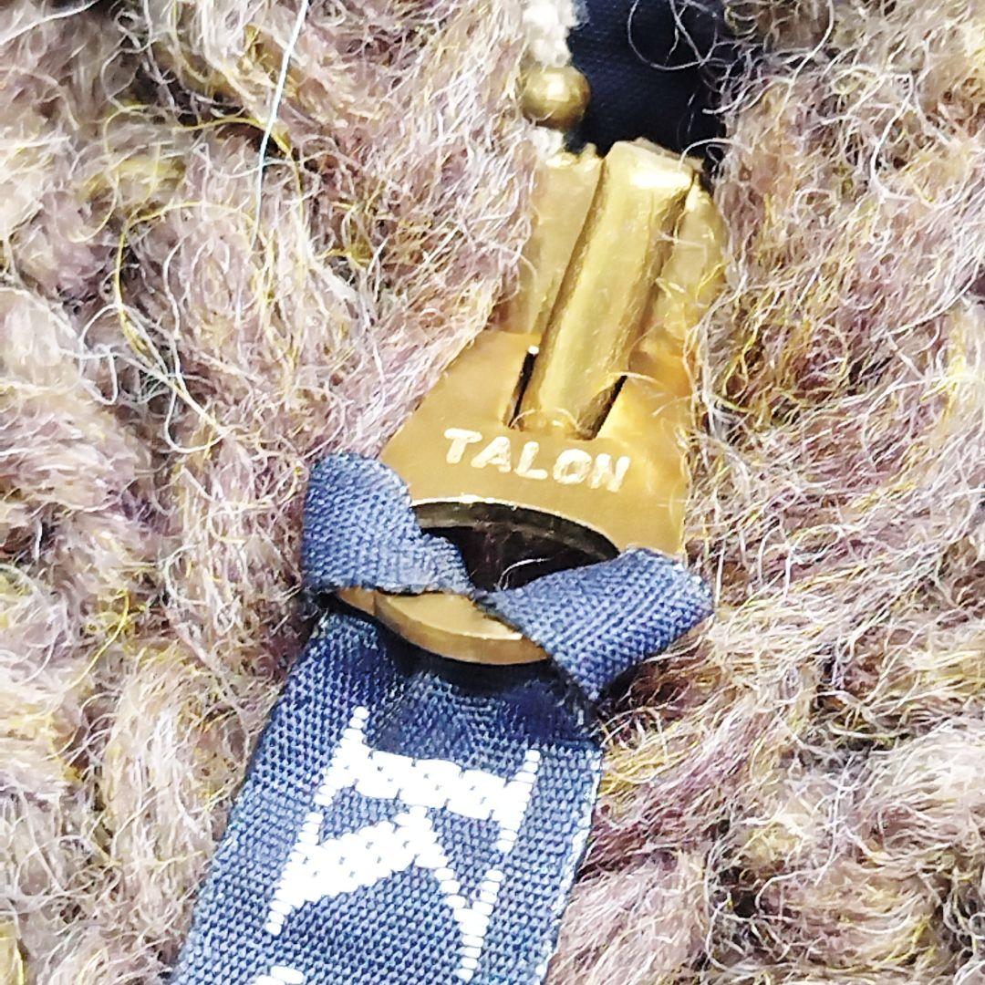 Kanata カナタ カウチンニット ベスト オルテガ柄 イーグル柄 ブラウン