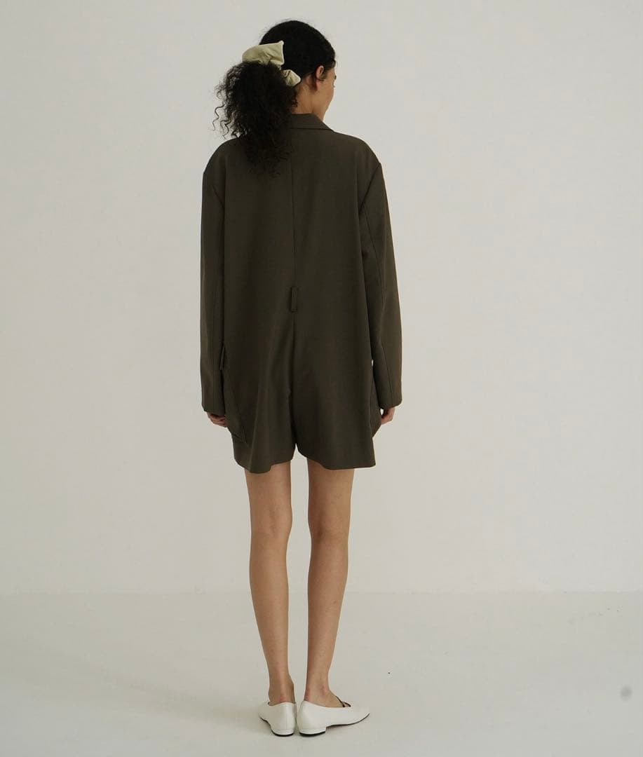 CLANE MILITARY SHORT ALL IN ONE カーキ　サイズ1