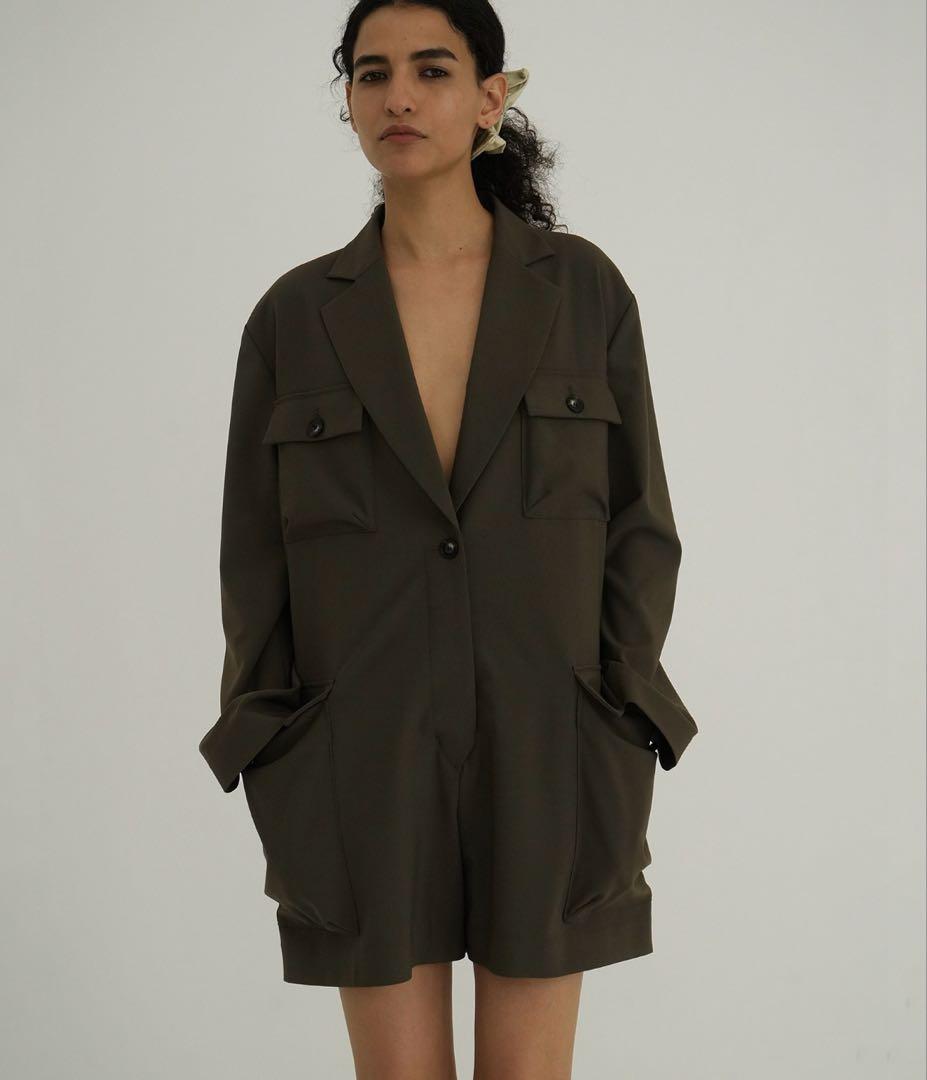 CLANE MILITARY SHORT ALL IN ONE カーキ　サイズ1