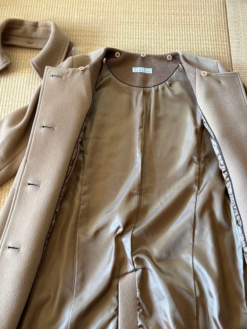 BARNEYS NEWYORKキャメル コート 2way(襟取り外し)