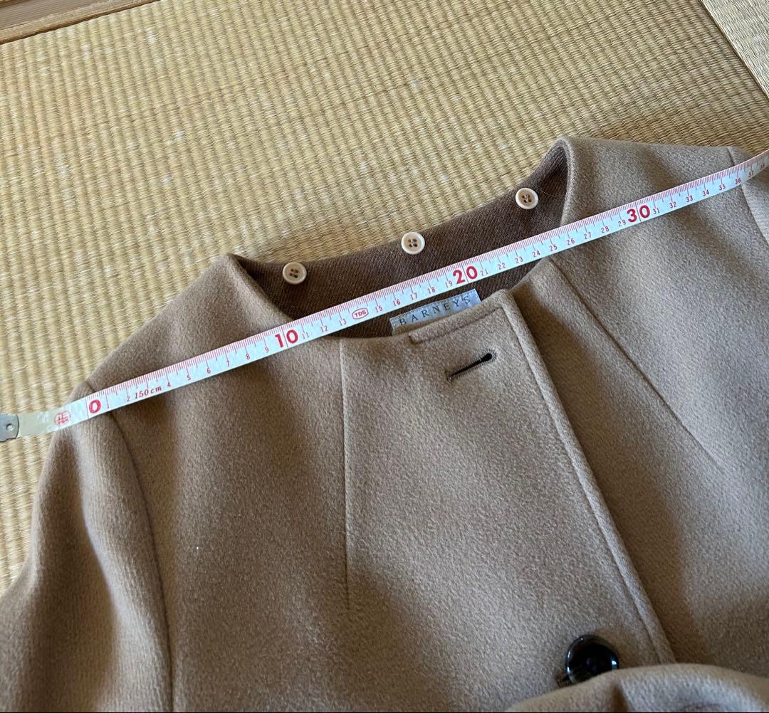 BARNEYS NEWYORKキャメル コート 2way(襟取り外し)