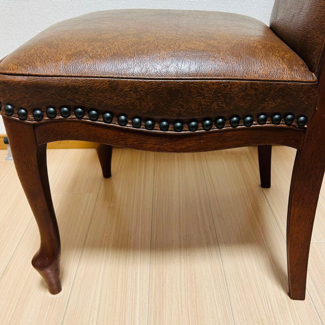 maruni マルニ ベルサイユ 本革張 ハイバックチェア 貴族 アンティーク