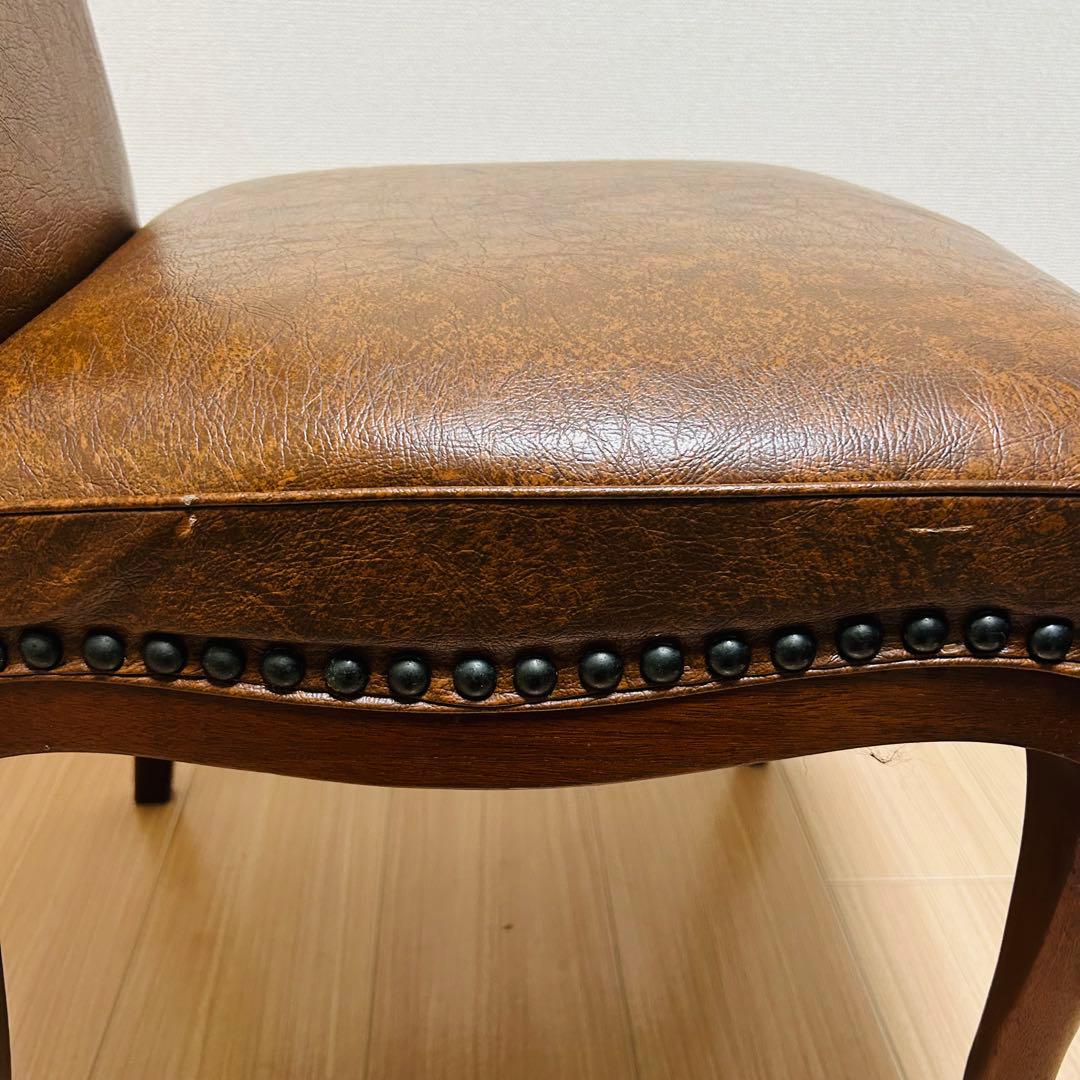 maruni マルニ ベルサイユ 本革張 ハイバックチェア 貴族 アンティーク