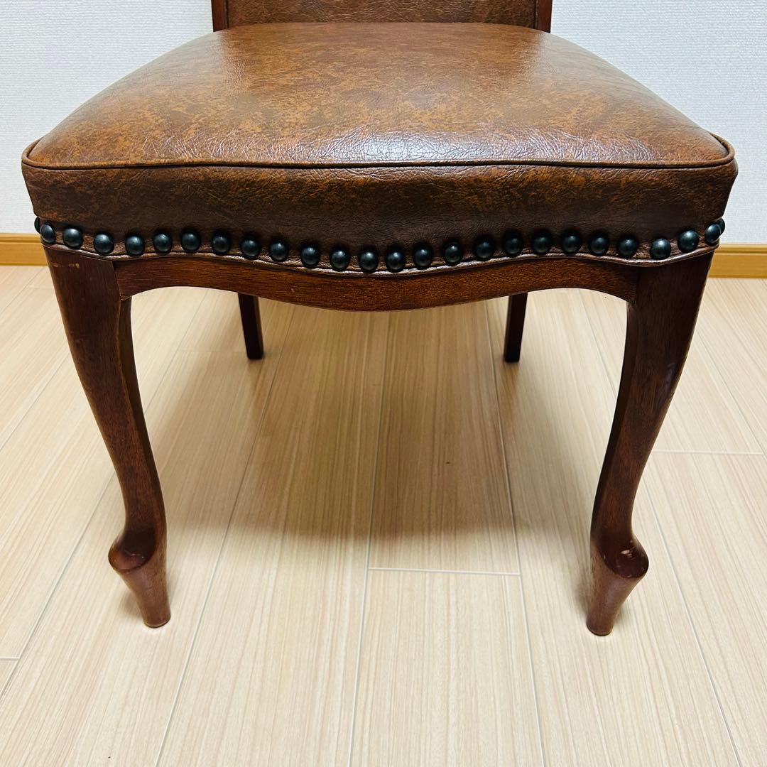 maruni マルニ ベルサイユ 本革張 ハイバックチェア 貴族 アンティーク