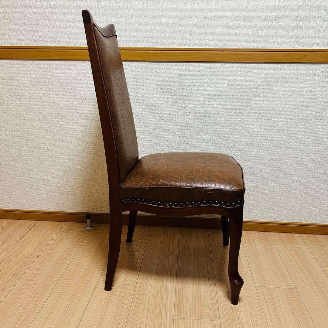 maruni マルニ ベルサイユ 本革張 ハイバックチェア 貴族 アンティーク