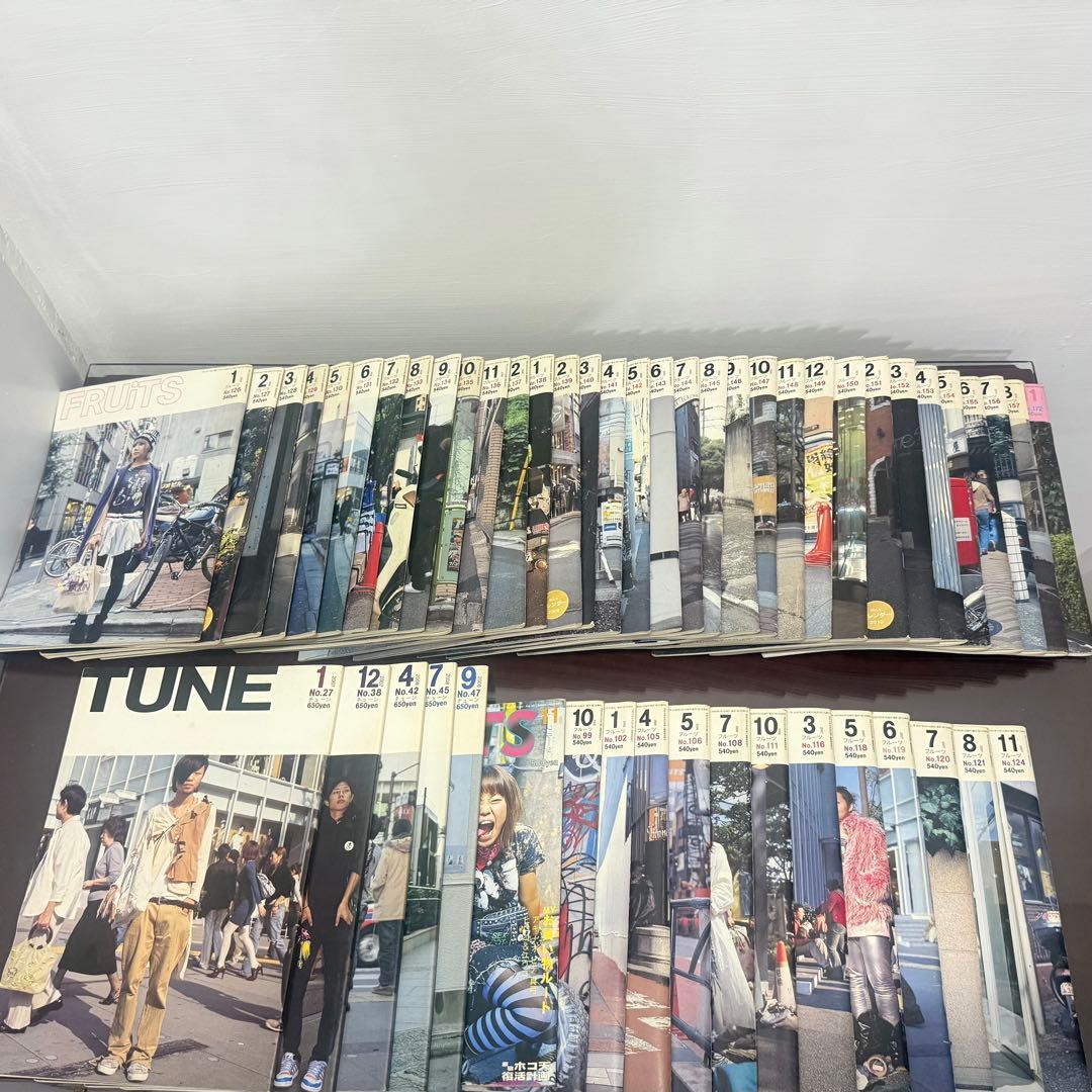 FRUiTS 雑誌 TUNE フルーツ　ファッション雑誌51冊