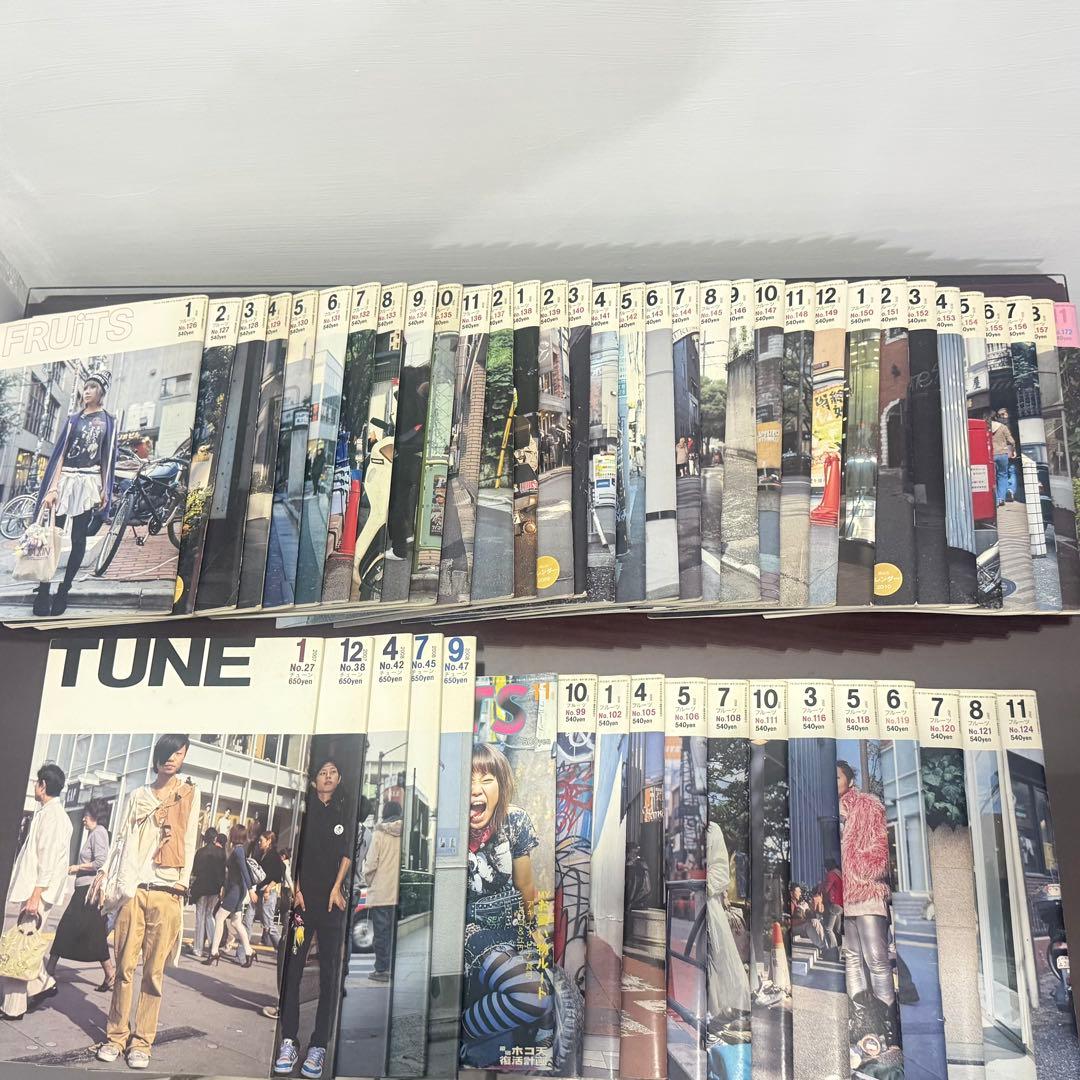 FRUiTS 雑誌 TUNE フルーツ　ファッション雑誌51冊