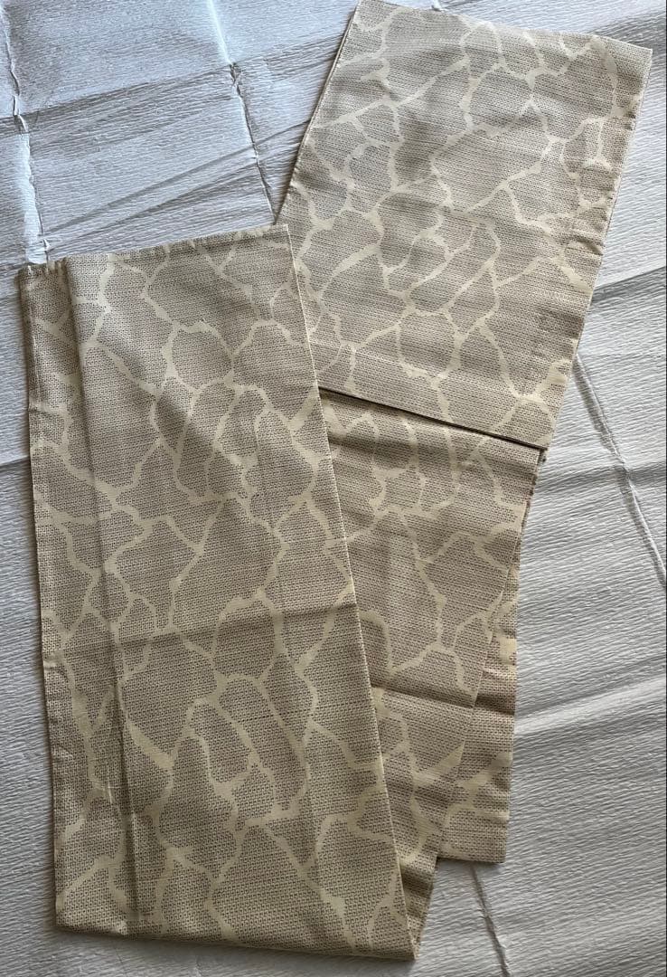 本塩沢紬やまだ織／100亀甲結城紬　単衣着物2枚
