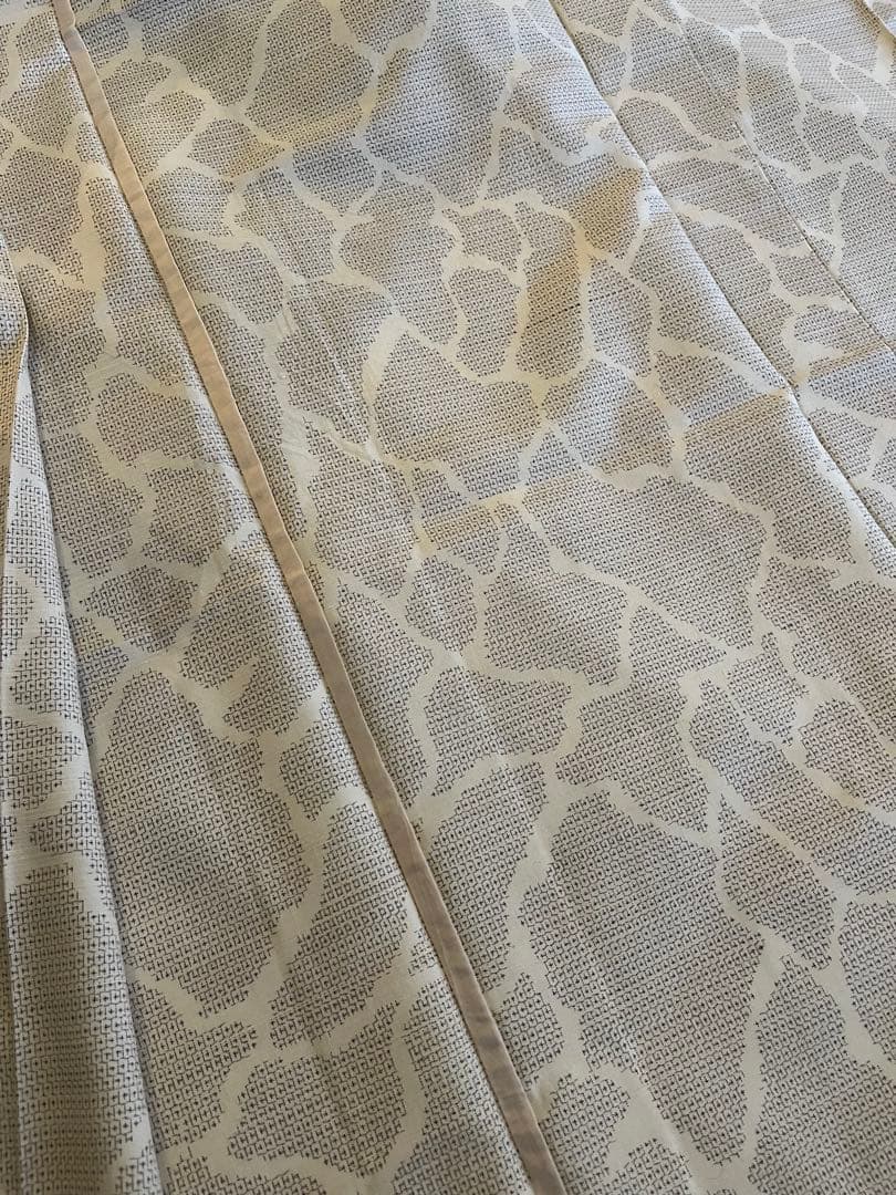 本塩沢紬やまだ織／100亀甲結城紬　単衣着物2枚