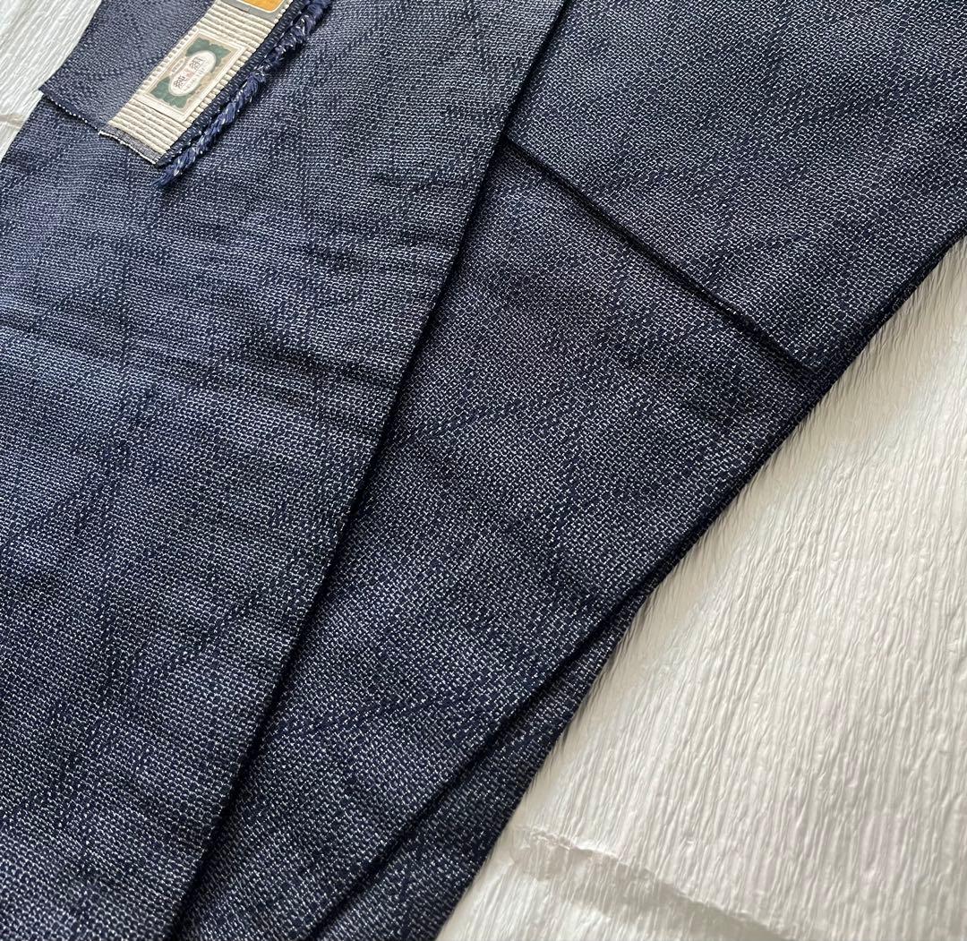 本塩沢紬やまだ織／100亀甲結城紬　単衣着物2枚