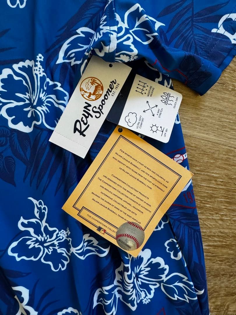 ロサンゼルス　ドジャース　アロハ　ポロシャツ　米国購入　新品　レインスープナー