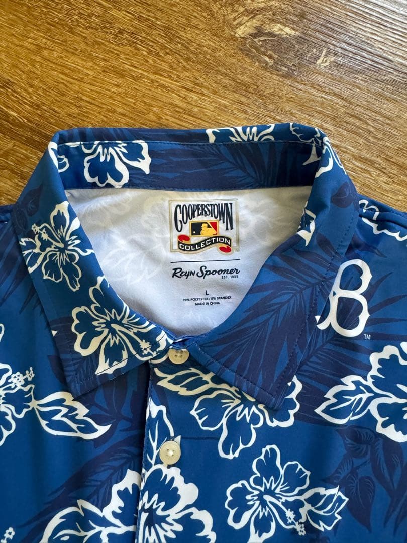 ロサンゼルス　ドジャース　アロハ　ポロシャツ　米国購入　新品　レインスープナー