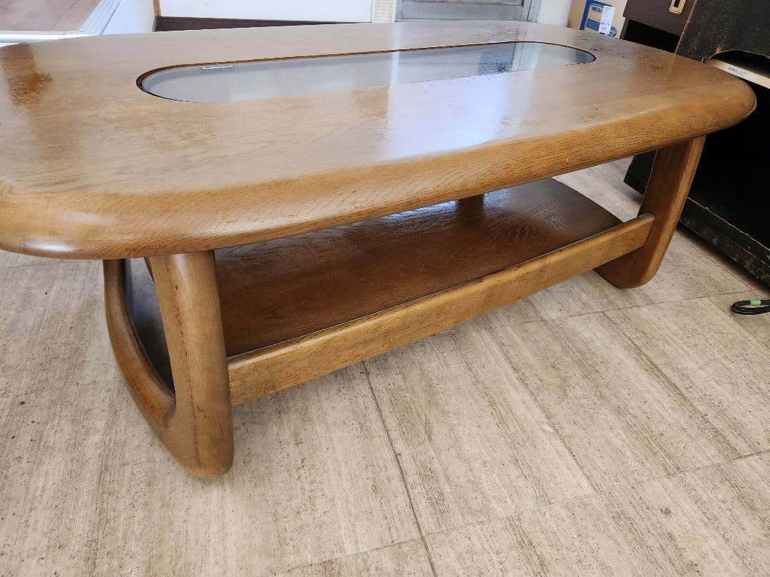 karimokuカリモクセンターテーブル　ローテーブル丸型