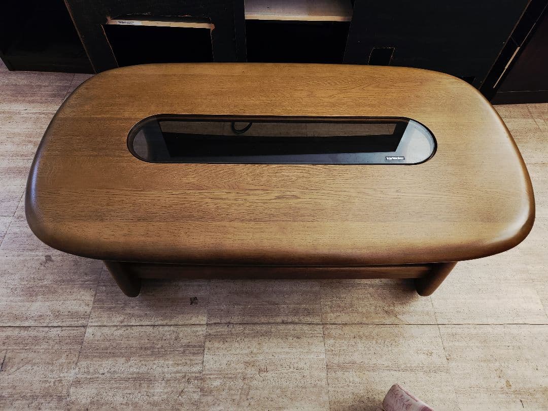 karimokuカリモクセンターテーブル　ローテーブル丸型