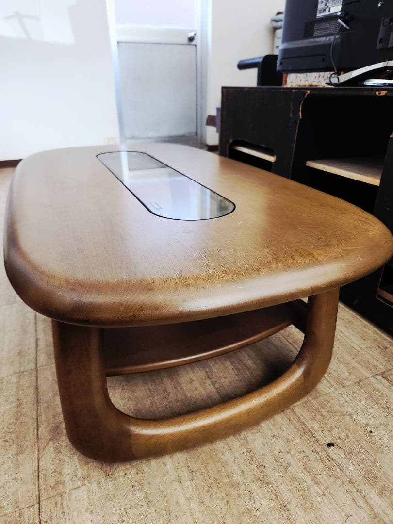 karimokuカリモクセンターテーブル　ローテーブル丸型